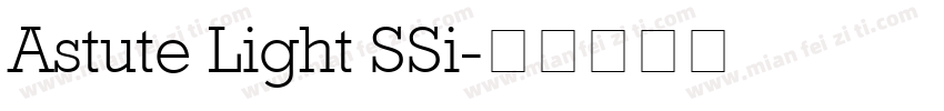 Astute Light SSi字体转换